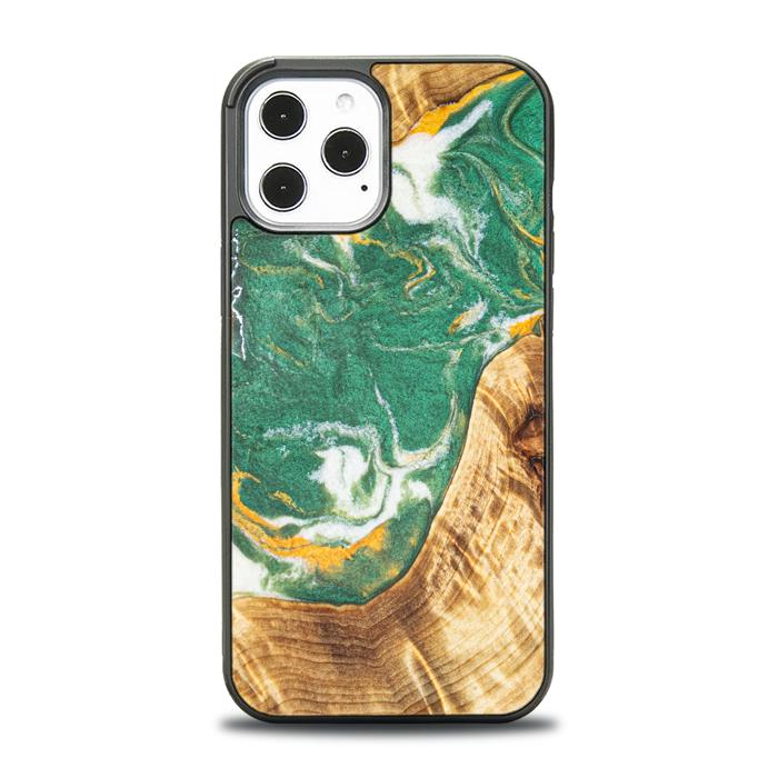 iPhone 12 Pro Max Etui na telefon z żywicy i drewna - Synergy#E20