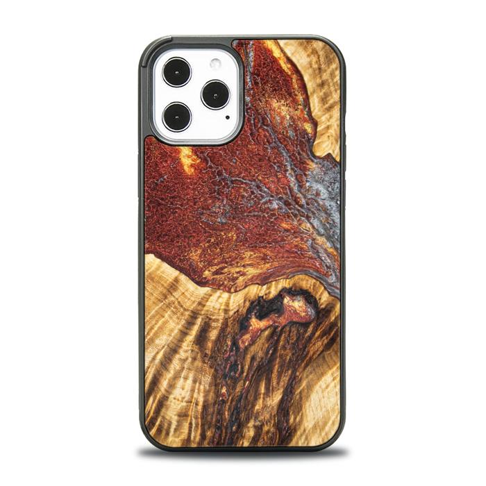iPhone 12 Pro Max Etui na telefon z żywicy i drewna - Synergy#E9