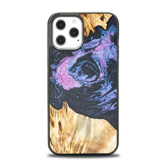 iPhone 12 Pro Max Etui na telefon z żywicy i drewna - Synergy# F25