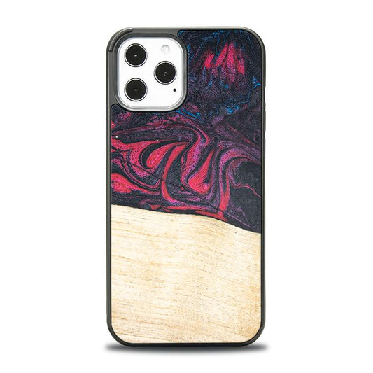 iPhone 12 Pro Max Handyhülle aus Harz und Holz - Synergy#F5
