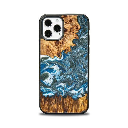 iPhone 12 Pro Handyhülle aus Harz und Holz - Synergy#E17