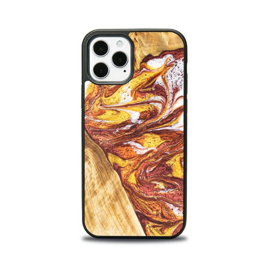 iPhone 12 Pro Handyhülle aus Harz und Holz - Synergy#E4