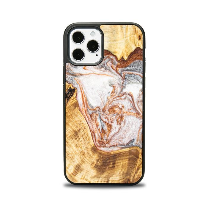 iPhone 12 Pro Handyhülle aus Harz und Holz - Synergy#E5