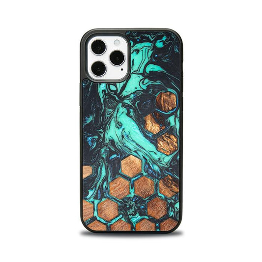 iPhone 12 Pro Etui na telefon z żywicy i drewna - Synergy# F23