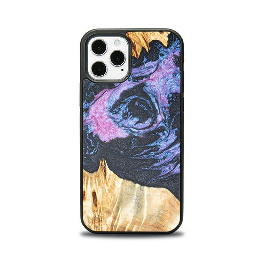 iPhone 12 Pro Etui na telefon z żywicy i drewna - Synergy# F25