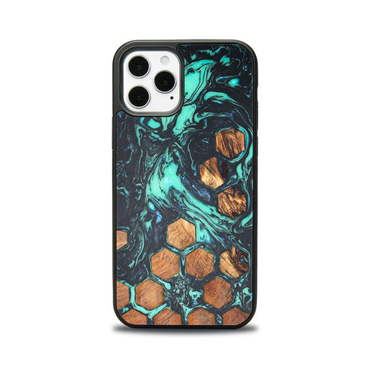 iPhone 12 Pro Handyhülle aus Harz und Holz - Synergy#F28