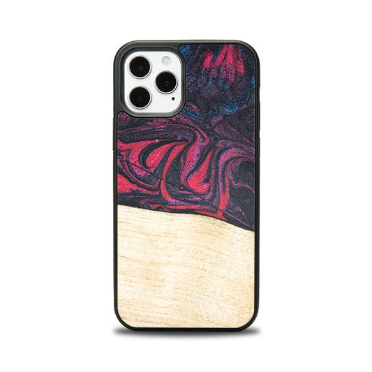 iPhone 12 Pro Handyhülle aus Harz und Holz - Synergy#F5