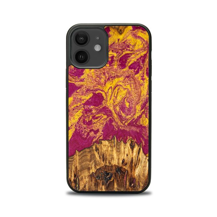iPhone 12 etui na telefon z żywicy i drewna - Synergy#E11