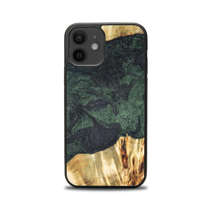 iPhone 12 Handyhülle aus Harz und Holz - Synergy#E14