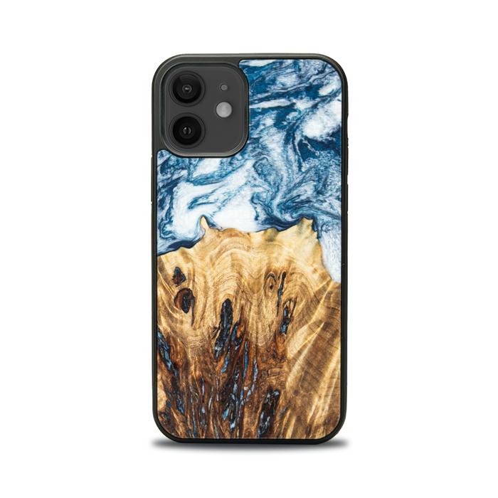 iPhone 12 Handyhülle aus Harz und Holz - Synergy#E23