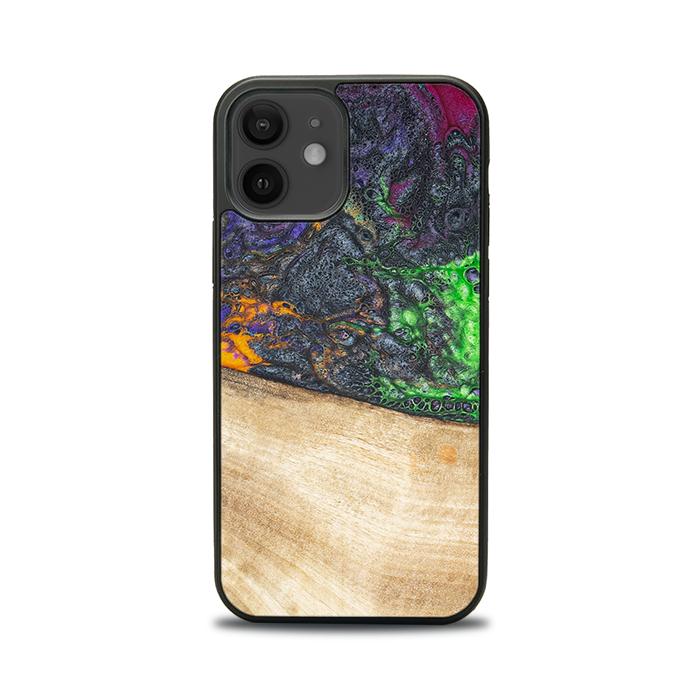 iPhone 12 Handyhülle aus Harz und Holz - Synergy#F10