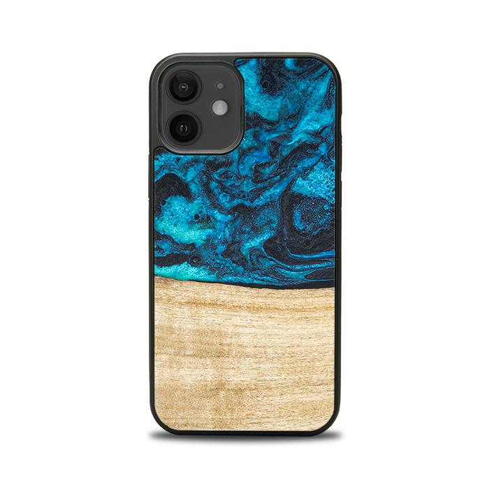 iPhone 12 Handyhülle aus Harz und Holz - Synergy#F11