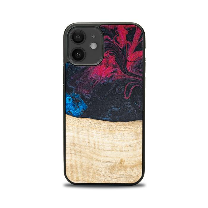 iPhone 12 Handyhülle aus Harz und Holz - Synergy#F14