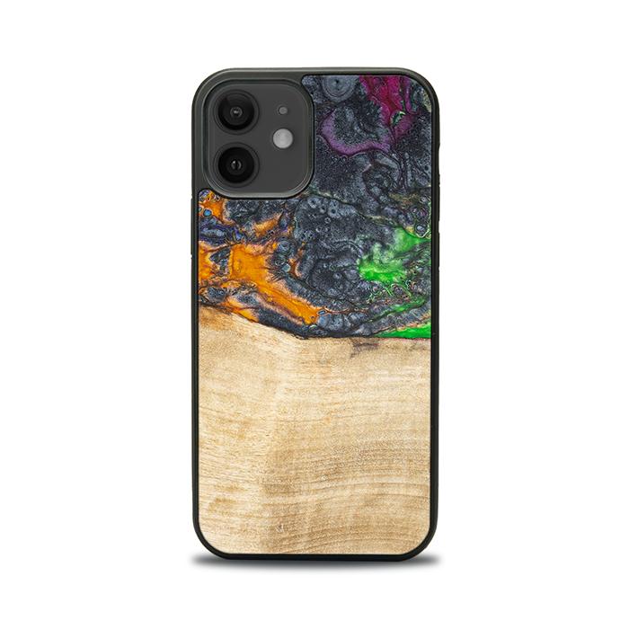 iPhone 12 Handyhülle aus Harz und Holz - Synergy#F16