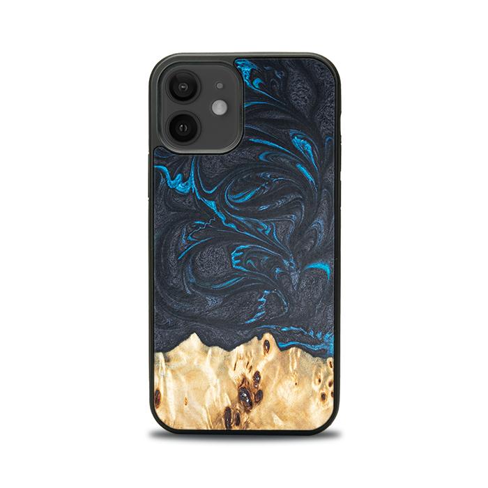 iPhone 12 Handyhülle aus Harz und Holz - Synergy#F21