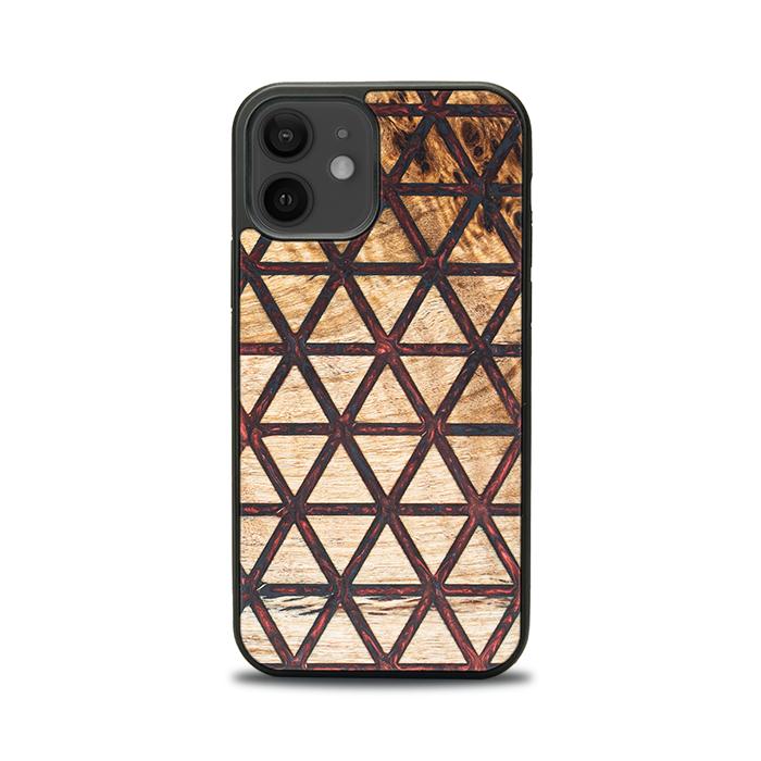 iPhone 12 Handyhülle aus Harz und Holz - Synergy#F22