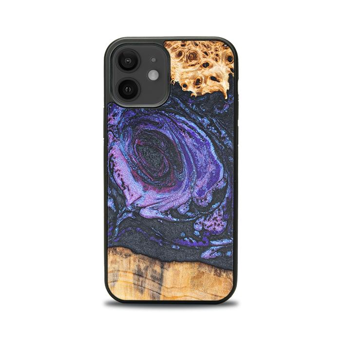 iPhone 12 Handyhülle aus Harz und Holz - Synergy#F24