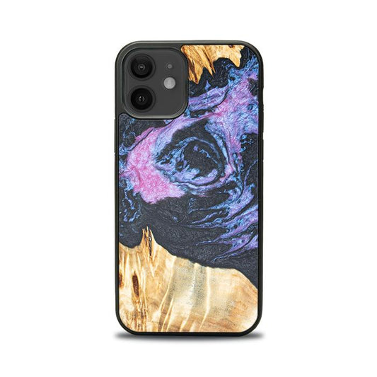 iPhone 12 etui na telefon z żywicy i drewna - Synergy# F25