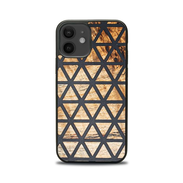 iPhone 12 Handyhülle aus Harz und Holz - Synergy#F29
