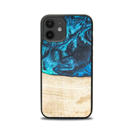 iPhone 12 Handyhülle aus Harz und Holz - Synergy#F3
