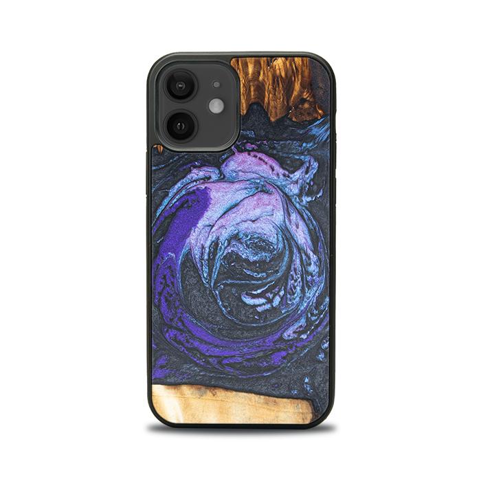iPhone 12 Handyhülle aus Harz und Holz - Synergy#F34