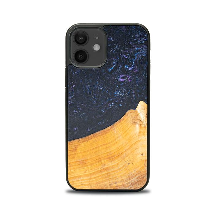 iPhone 12 Handyhülle aus Harz und Holz - Synergy#F37