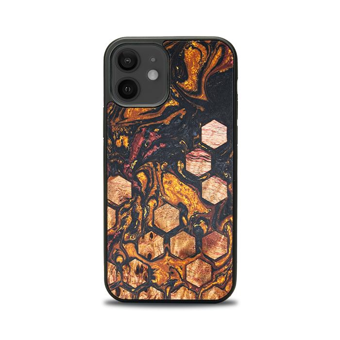 iPhone 12 Handyhülle aus Harz und Holz - Synergy#F38