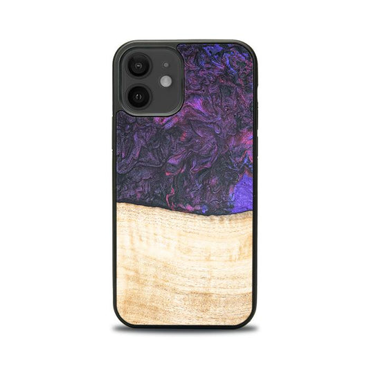 iPhone 12 Handyhülle aus Harz und Holz - Synergy#F4
