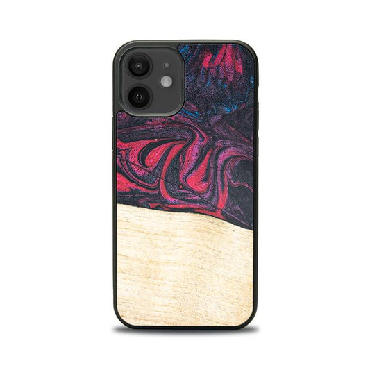 iPhone 12 Handyhülle aus Harz und Holz - Synergy#F5