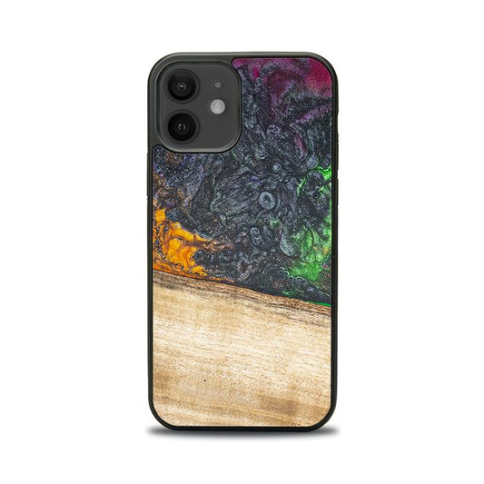iPhone 12 Handyhülle aus Harz und Holz - Synergy#F8