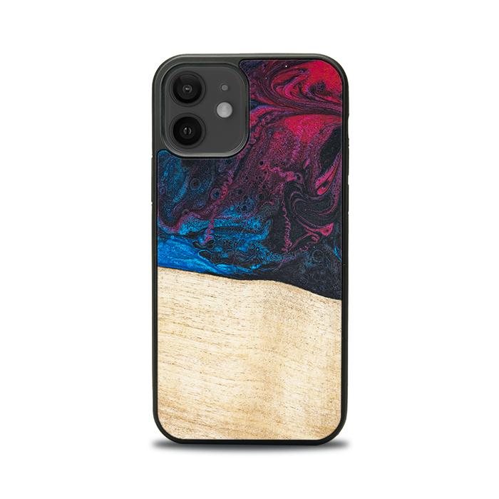 iPhone 12 Handyhülle aus Harz und Holz - Synergy#F9