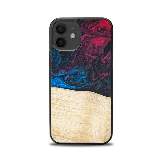 iPhone 12 Handyhülle aus Harz und Holz - Synergy#F9