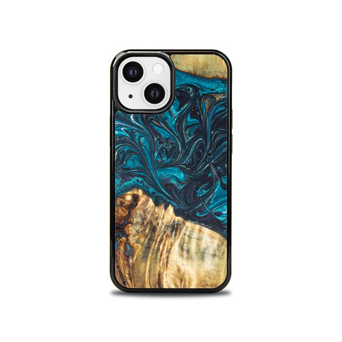iPhone 13 Mini Etui na telefon z żywicy i drewna - Synergy#E12
