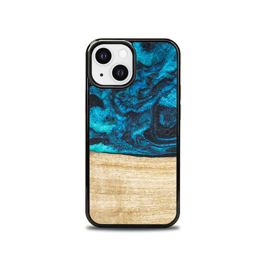 iPhone 13 Mini Handyhülle aus Harz und Holz - Synergy#F11