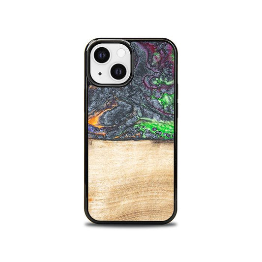 iPhone 13 Mini Handyhülle aus Harz und Holz - Synergy#F2