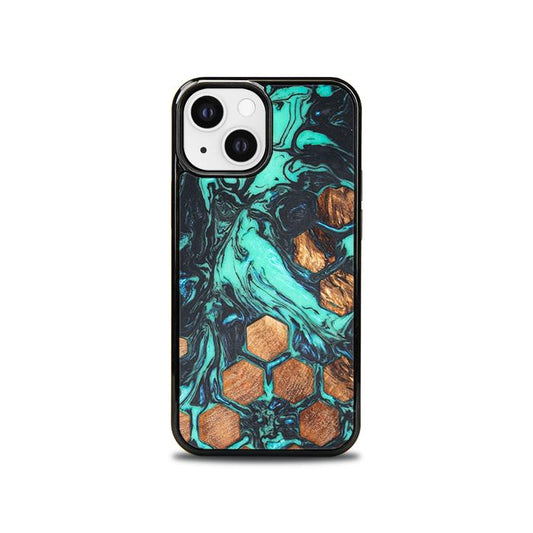iPhone 13 Mini Handyhülle aus Harz und Holz - Synergy#F23