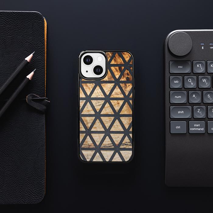 iPhone 13 Mini Handyhülle aus Harz und Holz - Synergy#F29