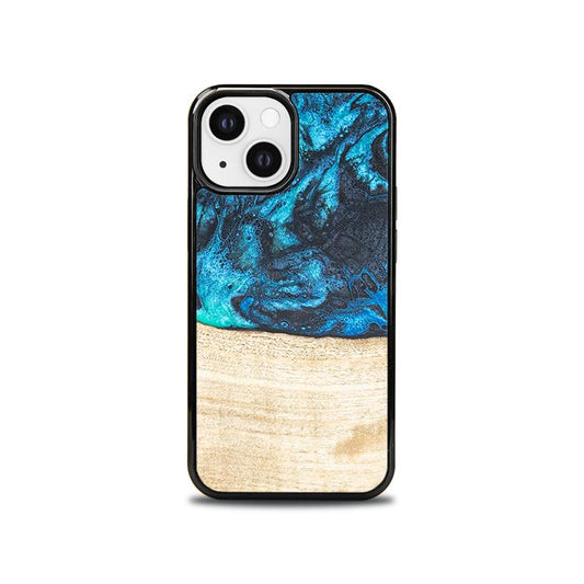 iPhone 13 Mini Handyhülle aus Harz und Holz - Synergy#F3