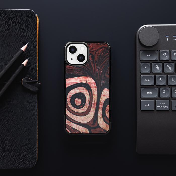iPhone 13 Mini Handyhülle aus Harz und Holz - Synergy#F32