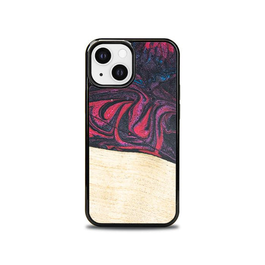 iPhone 13 Mini Handyhülle aus Harz und Holz - Synergy#F5