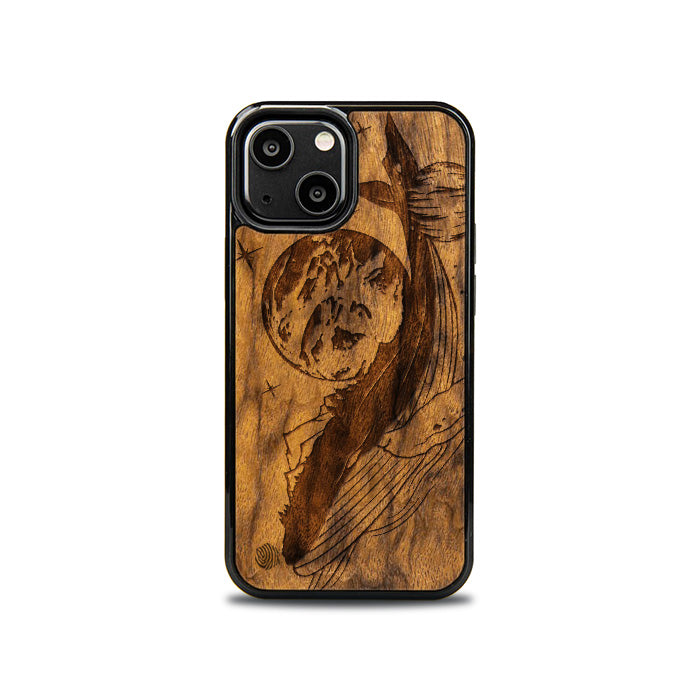 iPhone 13 Mini Wooden Phone Case - Cosmic Whale