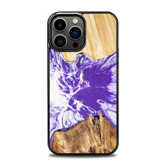 iPhone 13 Pro Max Etui na telefon z żywicy i drewna - Synergy# A78