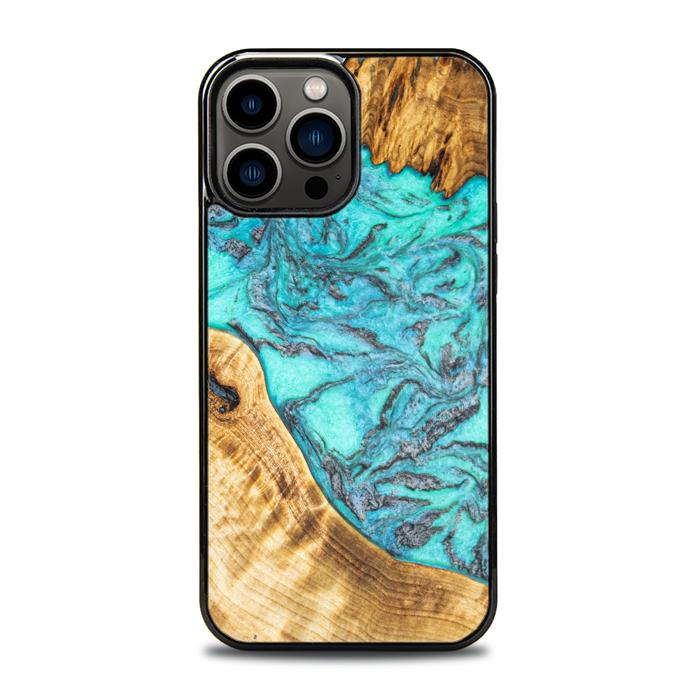 iPhone 13 Pro Max Etui na telefon z żywicy i drewna - Synergy#E13