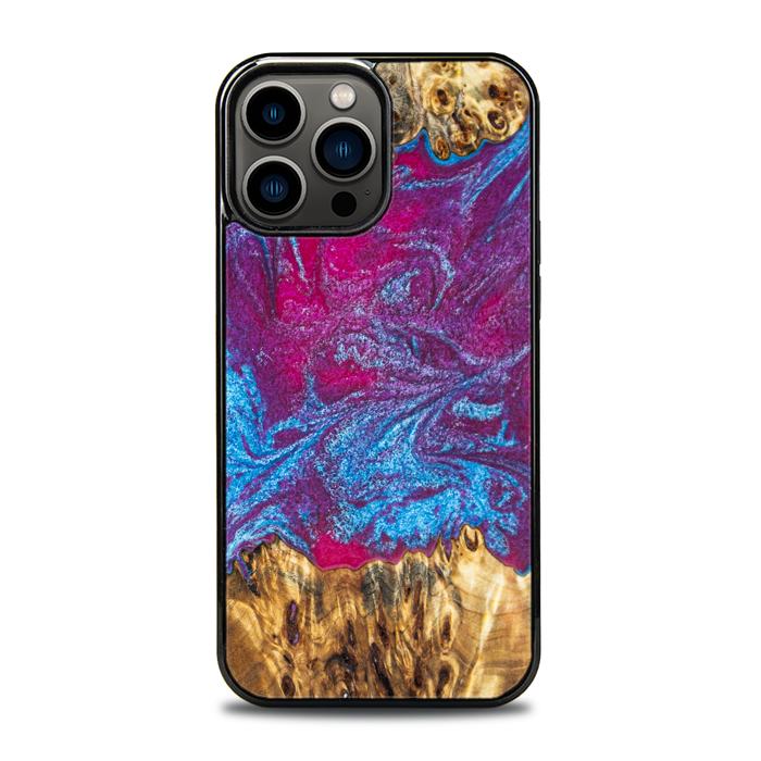 iPhone 13 Pro Max Resin & Wood Phone Case - Synergy#E3