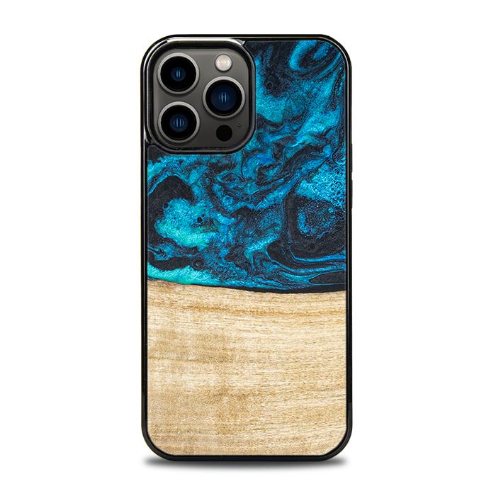 iPhone 13 Pro Max Handyhülle aus Harz und Holz - Synergy#F11