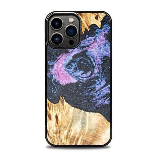 iPhone 13 Pro Max Etui na telefon z żywicy i drewna - Synergy# F25