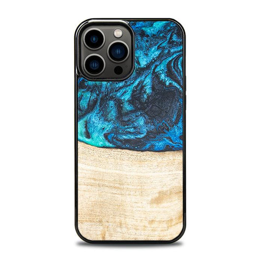 iPhone 13 Pro Max Handyhülle aus Harz und Holz - Synergy#F3