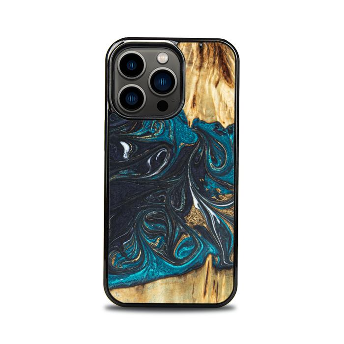 iPhone 13 Pro Handyhülle aus Harz und Holz - SYNERGY#E1