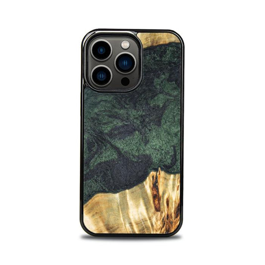 iPhone 13 Pro Handyhülle aus Harz und Holz - Synergy#E14