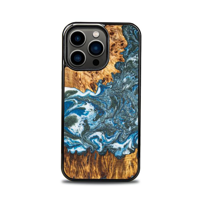 iPhone 13 Pro Handyhülle aus Harz und Holz - Synergy#E17